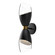 Sconces Double Glass by Alora ( 452 | WV587224MBCL Capri ) 