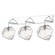 Bathroom Fixtures Three Lights by Access ( 18 | 63130LEDDLP-MSS/CLR Boulder ) 