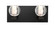 Bathroom Fixtures Two Lights by Besa ( 74 | 2WF-BOCACL-BK Besa Boca 3 Vanity ) 