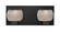 Bathroom Fixtures Two Lights by Besa ( 74 | 2WF-KENOSM-LED-BK Besa Keno Vanity ) 