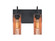 Bathroom Fixtures Two Lights by Besa ( 74 | 2WG-DUKECF-EDIL-BK Duke ) 