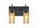 Bathroom Fixtures Two Lights by Besa ( 74 | 2WG-DUKEGF-BK Duke ) 