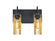 Bathroom Fixtures Two Lights by Besa ( 74 | 2WG-DUKEGF-EDIL-BK Duke ) 