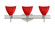Bathroom Fixtures Three Lights by Besa ( 74 | 3SW-1779RC-SN Besa Mia Vanity ) 