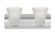 Bathroom Fixtures Two Lights by Besa ( 74 | 2WZ-NICO5GL-LED-SN Nico ) 