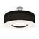 Semi-Flush Mts. Drum Shade by AFX Lighting ( 162 | MCF2432MB-BKSF Montclair ) 