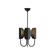 Mini Chandeliers Metal Shade by Alora ( 452 | CH450715MB Seno ) 