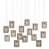 Linear/Island 4 Light + by Currey and Company ( 142 | 9000-1051 Regatta Collection ) 