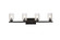 Bathroom Fixtures Four Lights by Elegant Lighting ( 173 | LD7028W32BK Cassie ) 