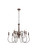 Mid. Chandeliers Candle by Elegant Lighting ( 173 | LD7045D30WOK Flynx ) 