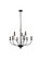 Mid. Chandeliers Candle by Elegant Lighting ( 173 | LD7047D28BK Westley ) 