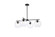 Mid. Chandeliers Glass Down by Elegant Lighting ( 173 | LD2331BK Opus ) 