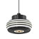 Mini Pendants Metal Shade by Besa ( 74 | X-FLOW00-FRCL-LED-BK Besa Flower Pendant ) 