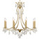 Mid. Chandeliers Candle by Crystorama ( 60 | 5938-VG-CL-MWP Cedar ) 