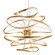 Large Chandeliers Metal Shade by Corbett Lighting ( 68 | 216-44-GL/SS Calligraphy ) 