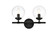 Bathroom Fixtures Two Lights by Elegant Lighting ( 173 | LD7302W15BLK Ingrid ) 