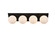 Bathroom Fixtures Four Lights by Elegant Lighting ( 173 | LD7304W29BLK Jillian ) 