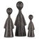 Home Accents Statues/Sculptures by Currey and Company ( 142 | 1200-0644 Ganav Bronze Figure Set of 3 ) 