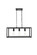Linear/Island Open Frame by Elegant Lighting ( 173 | LD4063D25BK Resolute ) 