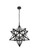 Pendants Open Frame by Elegant Lighting ( 173 | LD4076D24BK Nocturne ) 