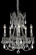 Mini Chandeliers Candle by Elegant Lighting ( 173 | 9205D18PW/RC Rosalia ) 