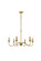 Mid. Chandeliers Candle by Elegant Lighting ( 173 | LD5056D30BR Rohan ) 