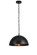 Pendants Metal Shade by Elegant Lighting ( 173 | LD6013D15BK Merce ) 