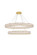 Mid. Chandeliers Ring/Halo by Elegant Lighting ( 173 | 3503D40G Monroe ) 
