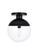 Semi-Flush Mts. Glass Down by Elegant Lighting ( 173 | LD6057BK Eclipse ) 
