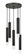 Pendants Multi-port/Cascade by Cal Lighting ( 225 | FX-3723-5P-GM Led Pendant ) 