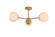 Semi-Flush Mts. Geometric/Linear by Elegant Lighting ( 173 | LD649F26BR Briggs ) 