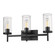 Bathroom Fixtures Three Lights by Golden ( 62 | 7011-BA3 BLK-CLR Winslett ) 