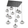 Pendants Multi-port/Cascade by Hammerton Studio ( 404 | CHB0036-12-MB-OC-C01-E2 Coppa ) 