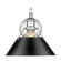 Sconces Directional/Cylinder by Golden ( 62 | 3306-1W CH-BLK Orwell ) 