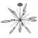 Mid. Chandeliers Starburst by Hammerton Studio ( 404 | CHB0050-0B-GP-CS-001-L3 Rock Crystal ) 