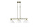 Linear/Island 3 Light Bar by Golden ( 62 | 3602-3LP AB-WHT Duncan ) 