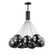 Mid. Chandeliers Multi-Port/Cascade by ET2 ( 86 | E25088-142BK Burst ) 