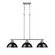 Linear/Island 3 Light Bar by Golden ( 62 | 3602-3LP PW-BK Duncan ) 