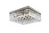 Flush Mounts Glass Down by Elegant Lighting ( 173 | V2032F12BK/RC Maxime ) 