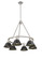 Mid. Chandeliers Metal Shade by Golden ( 62 | 3306-6 PW-BLK Orwell ) 