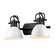 Bathroom Fixtures Two Lights by Golden ( 62 | 3602-BA2 BLK-WH Duncan ) 