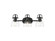 Bathroom Fixtures Three Lights by Golden ( 62 | 3602-BA3 BLK-CLR Duncan ) 