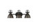 Bathroom Fixtures Three Lights by Golden ( 62 | 3602-BA3 BLK-RBZ Duncan ) 