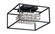 Flush Mounts Cage Style by ET2 ( 86 | E23300-20BK Zephyr ) 