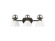 Bathroom Fixtures Three Lights by Golden ( 62 | 3602-BA3 RBZ-WHT Duncan ) 