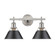 Bathroom Fixtures Two Lights by Golden ( 62 | 3306-BA2 PW-BLK Orwell ) 