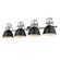 Bathroom Fixtures Four Lights by Golden ( 62 | 3602-BA4 CH-BLK Duncan ) 