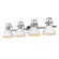 Bathroom Fixtures Four Lights by Golden ( 62 | 3602-BA4 CH-WHT Duncan ) 