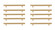 Specialty Items Cabinet Hardware by Elegant Lighting ( 173 | PL402-7-BR-10PK Dior ) 