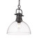 Pendants Glass Down by Golden ( 62 | 3602-L BLK-CLR Duncan ) 